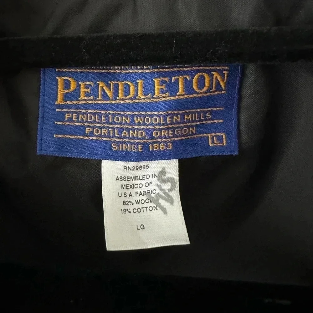 Pendleton Blue Jacket With Multicolor Pattern - image 3